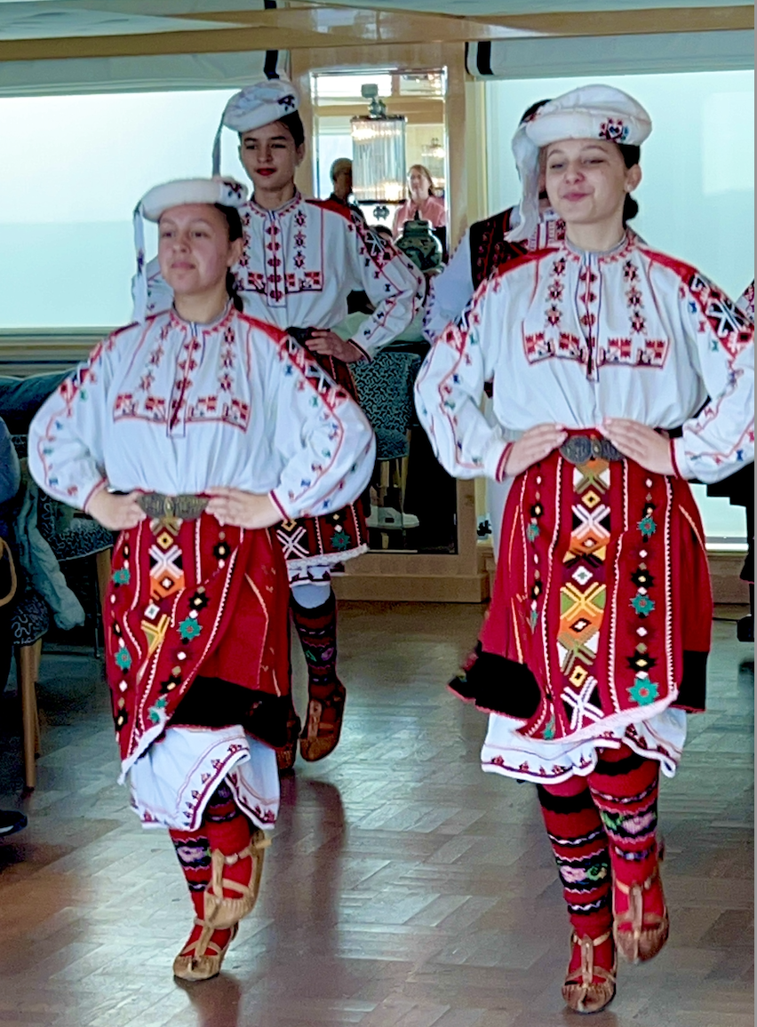 two young women bulgarian dancers danube river cruise uniworld